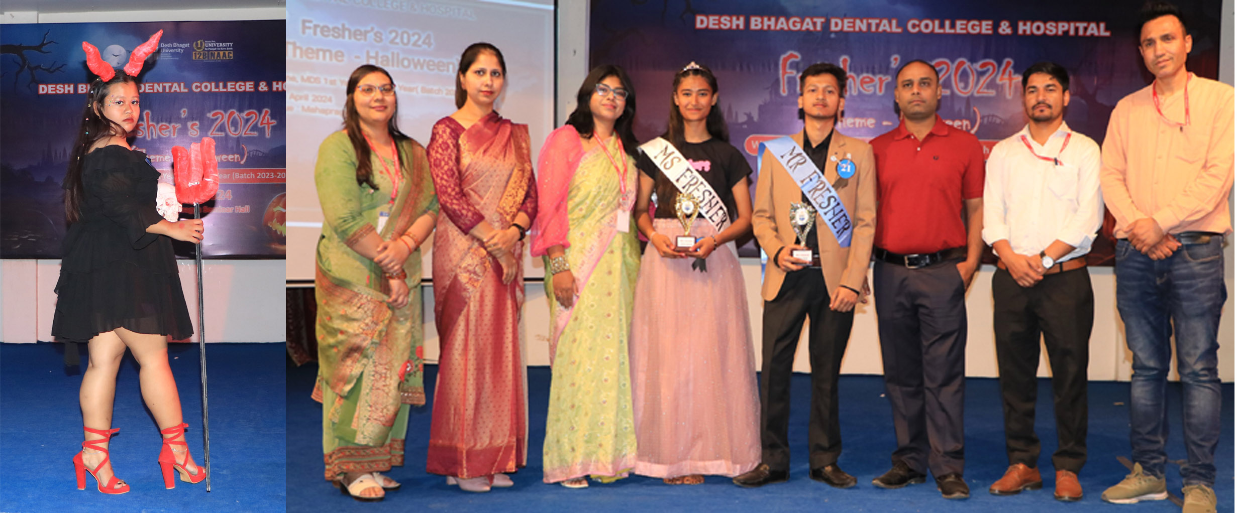 Desh Bhagat Dental College and Hospital's fresher Halloween party was memorable